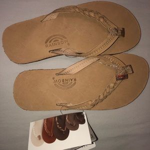 RAINBOW Flirty Braidy Girls Sandals